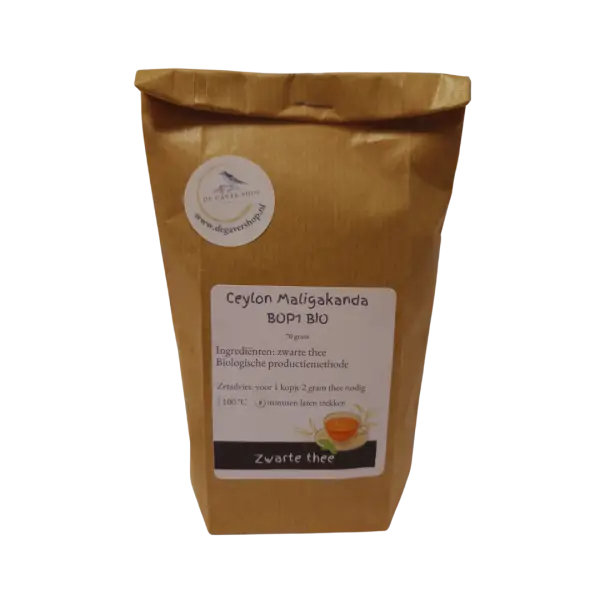 Ceylon Maligakanda BOP1 70 gr Ceylon Maligakanda BOP1 zwart thee