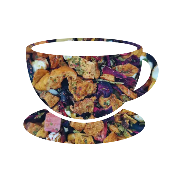 Aardbei Rabarber Crumble, vruchtenthee, 70 gram