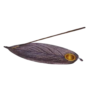 Blad wierookhouder voor wierookstokjes en wierookkegeltjes