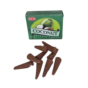 Kokos wierookkegeltjes