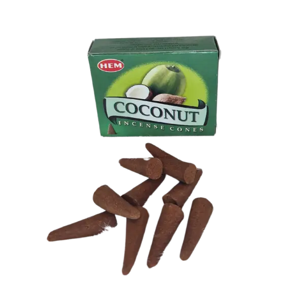 Kokos wierookkegeltjes