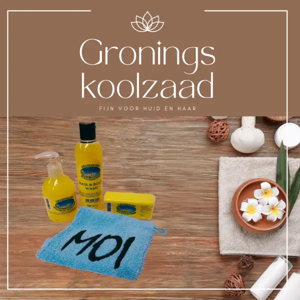 Koolzaadproducten met Moi washandje