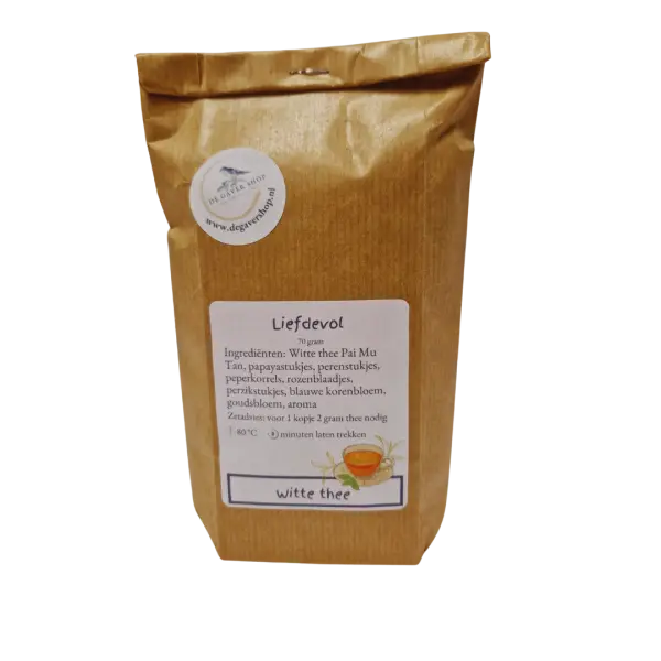Liefdevol witte thee