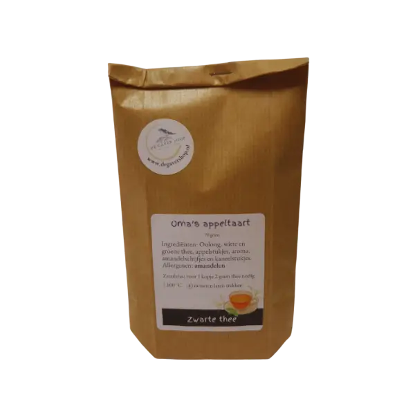 Oma's appeltaart zwarte en groene thee