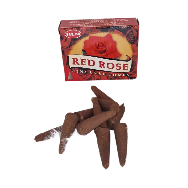 Red Rose kegeltjes Red Rose wierookkegeltjes