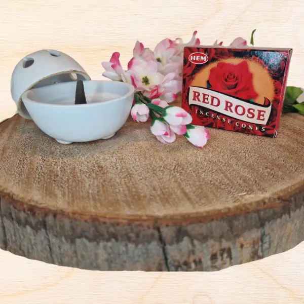 Red Rose kegeltjes sfeer Red Rose wierookkegeltjes