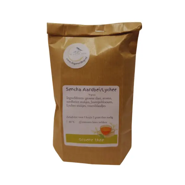 Sencha Aardbei-Lychee groene thee