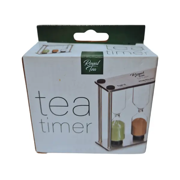 Zandlopersetje voor de trektijden thee in doos