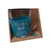 Theeglas met vilt en tekst Mama Theeglas met vilt en tekst Mama