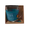 Theeglas met vilt en tekst Papa Theeglas met vilt en tekst Papa