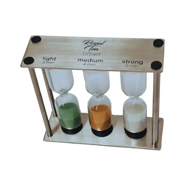 Zandlopersetje voor de trektijden thee