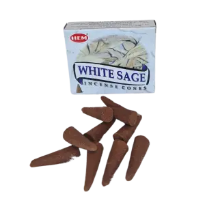 Witte Salie wierookkegeltjes