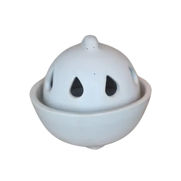 Witte bolvormige kegelhouder