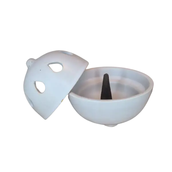 Witte bolvormige kegelhouder