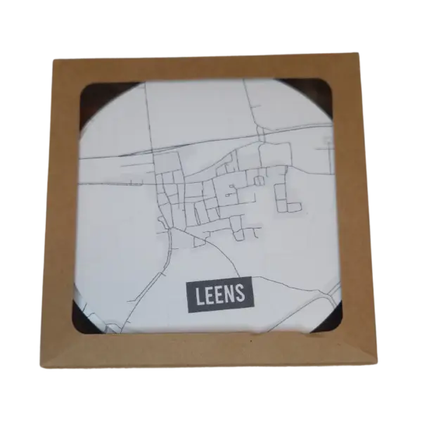 Onderzetters met plattegrond Leens