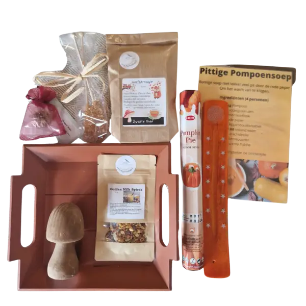 Herfstpakket bruine paddenstoel transparante achtergrond