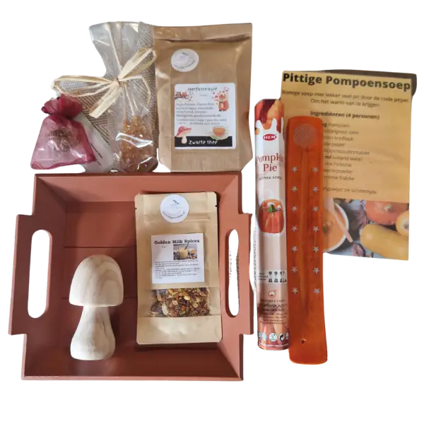 Herfstpakket witte paddenstoel transparante achtergrond