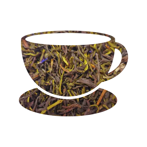 Elfenthee BIO, zwarte en groene thee, theekopje