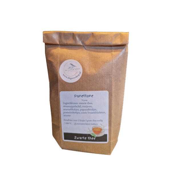 Panettone thee, zwarte thee